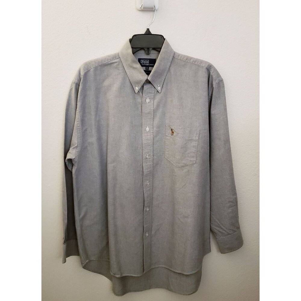 Polo by Ralph Lauren Classic Button Down 100% Cotton Long Sleeve Shirt XXL EUC